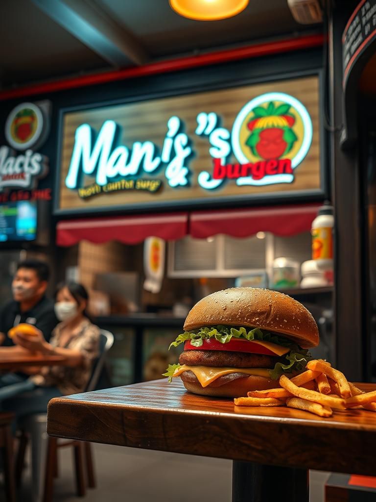 Man’s Burger & Roti John