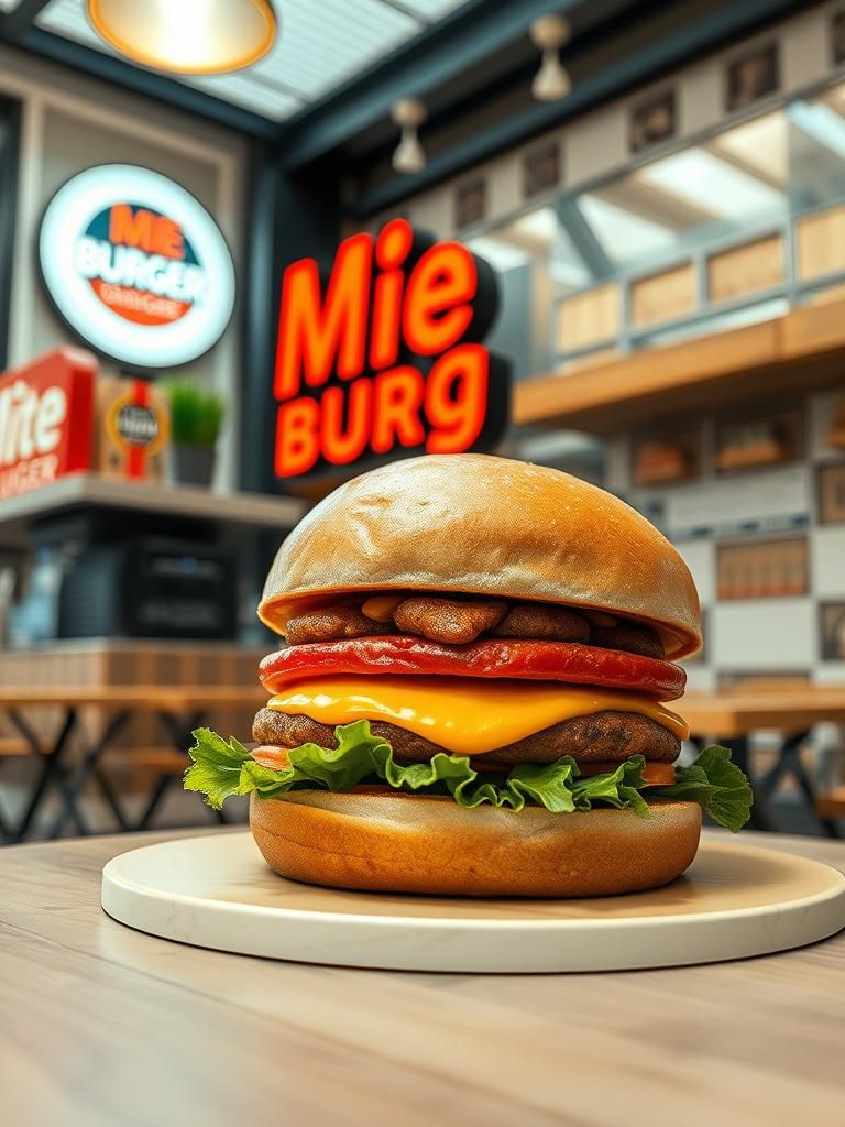 Mie Burger 1 Mie Burger