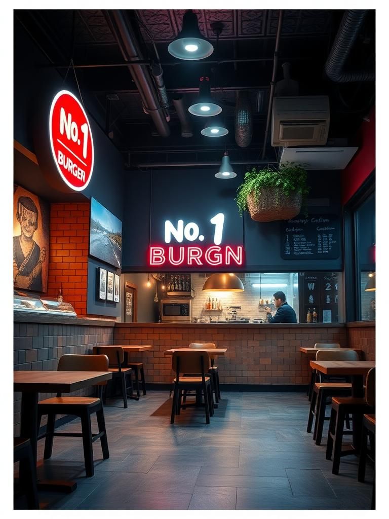 No.1 Burger Burn 1 No.1 Burger Burn