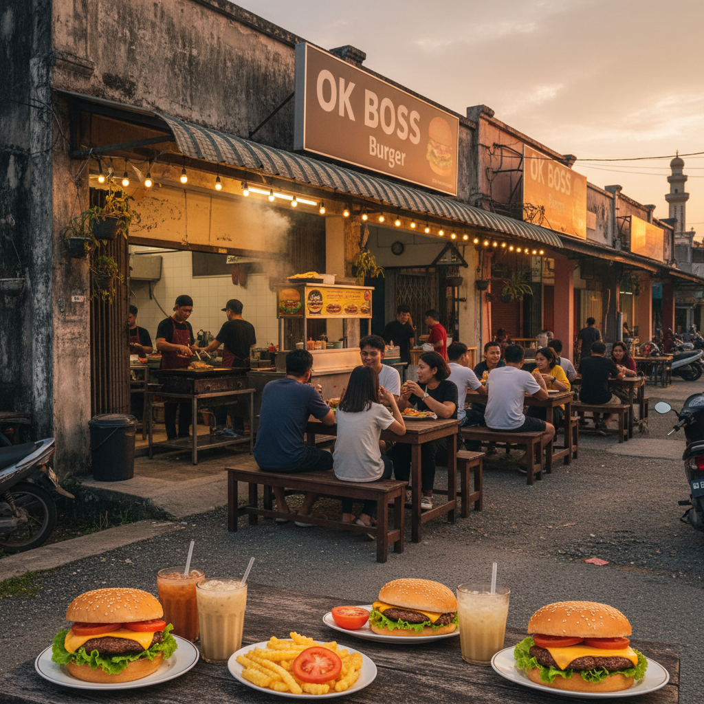 OK BOSS Burger Segamat - Juicy & Sedap