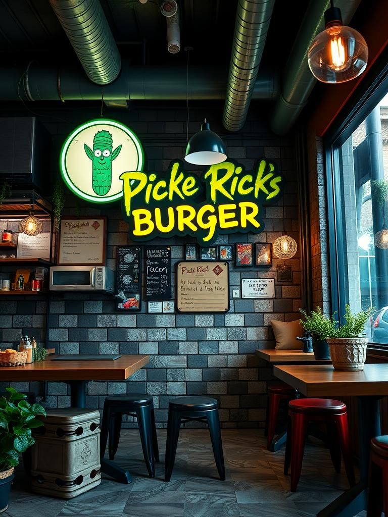 Pickle Rick’s Burger