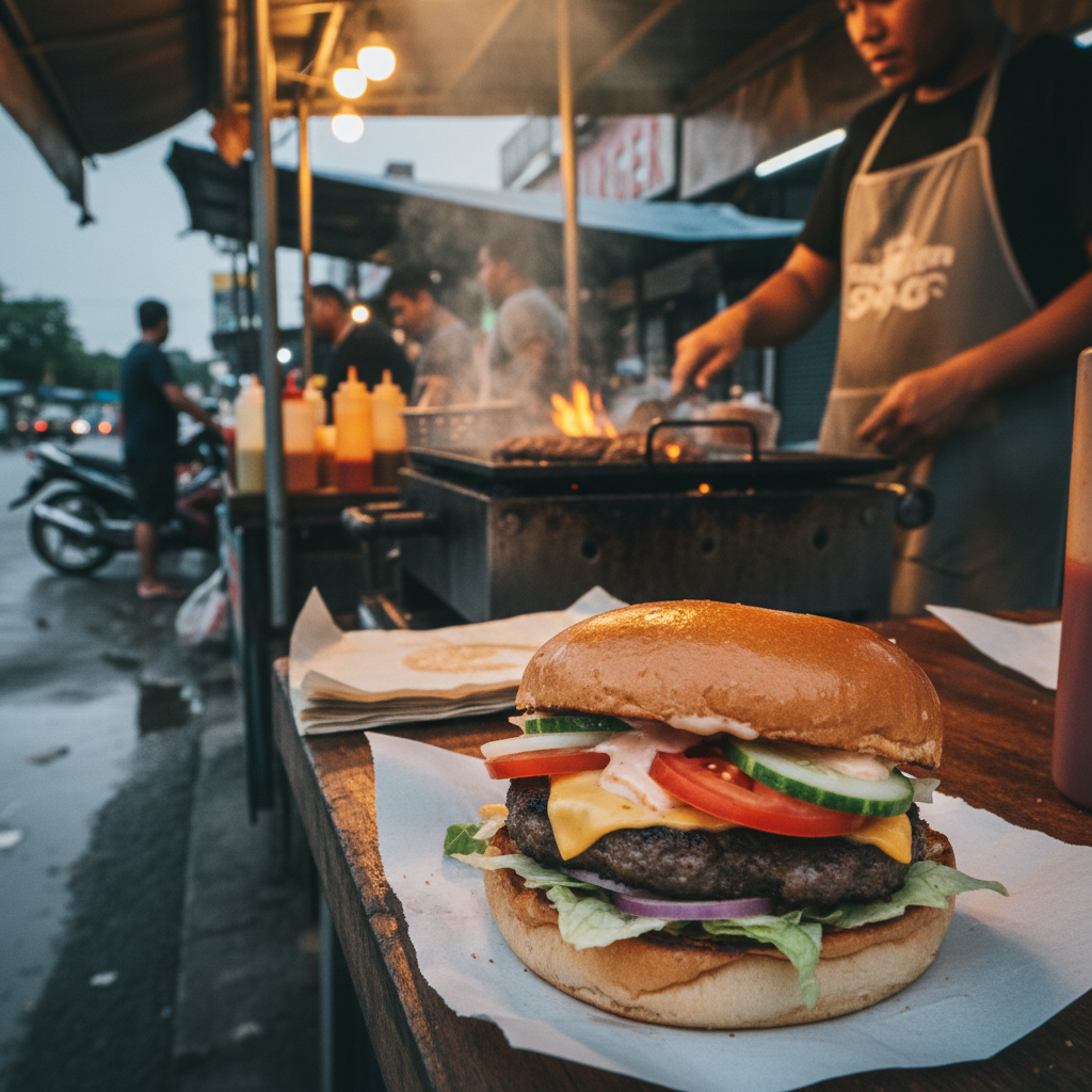 Pok Awie's Burger 1 Pok Awies Burger | Ramuan Istimewa & Resipi