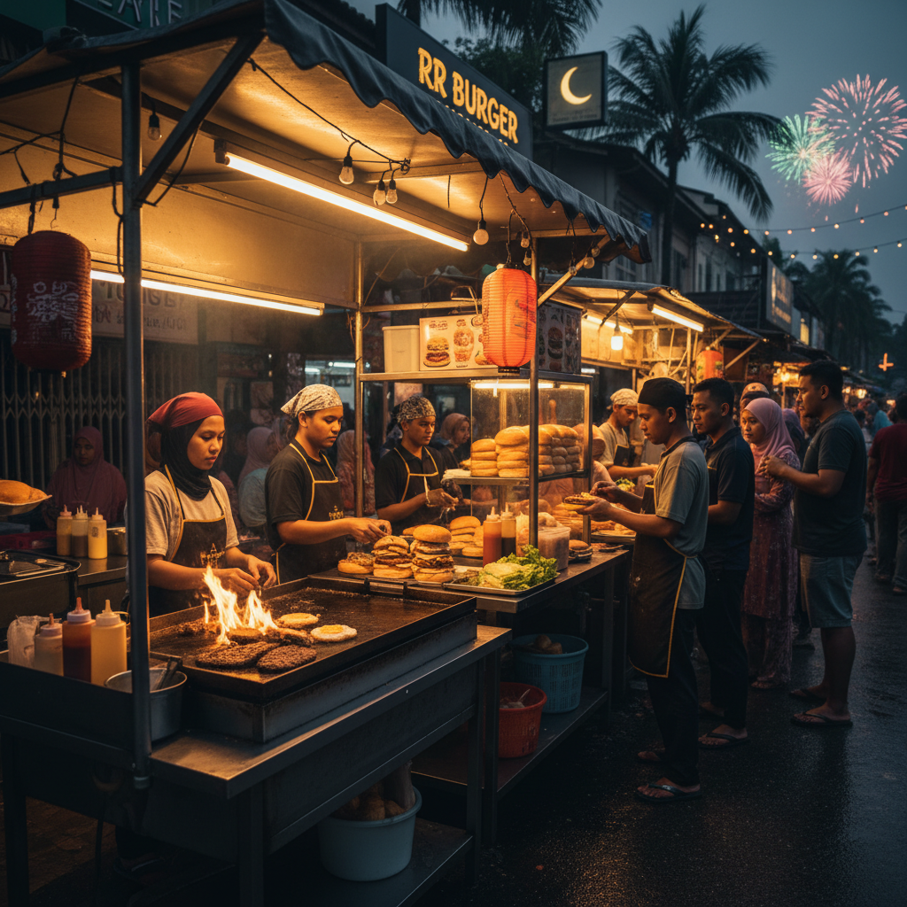 RR BURGER MALAM RAYA 2025 BUKAAAA 1 RR Burger Buka Ramadan 2025