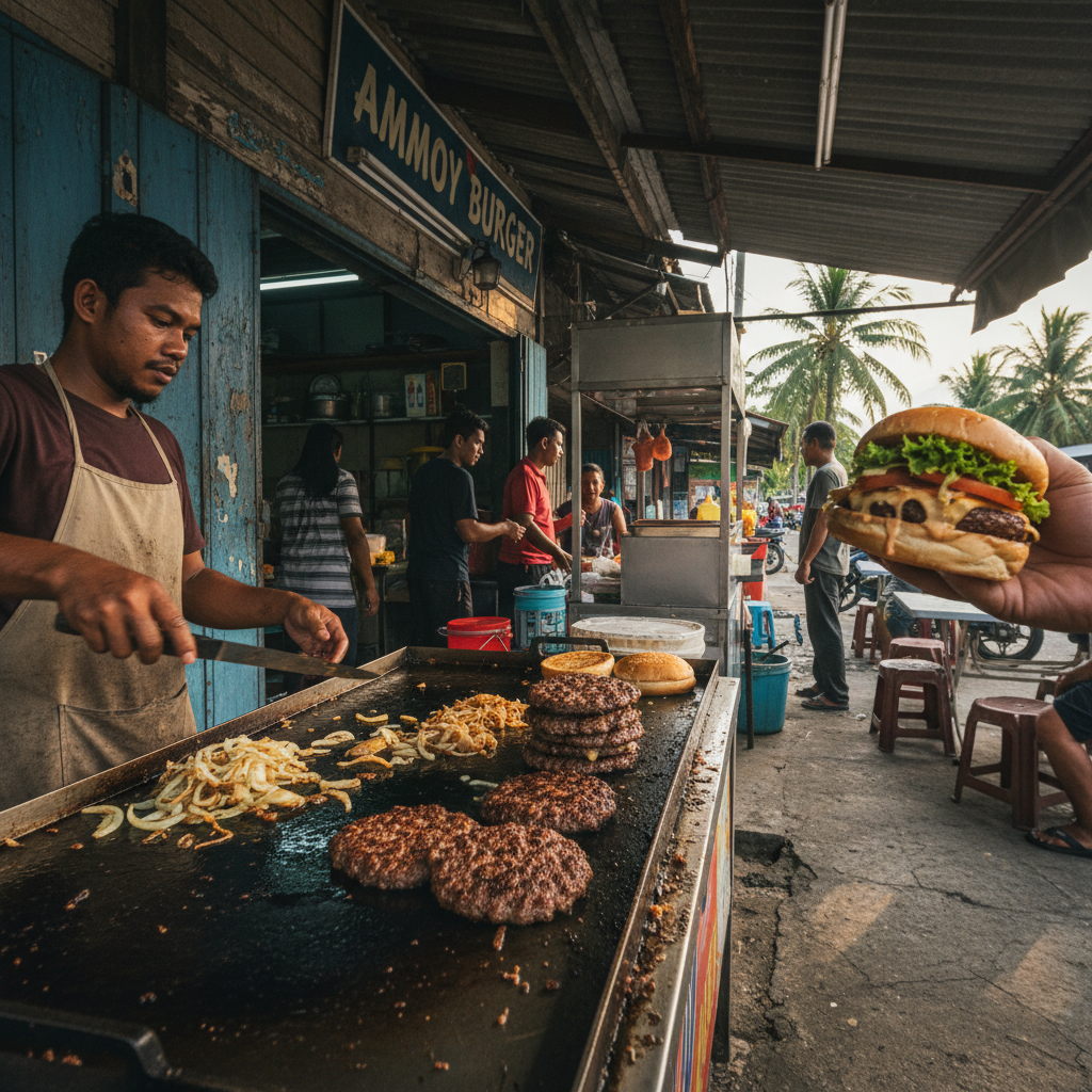 Resepi Burger Ammoy Sedap