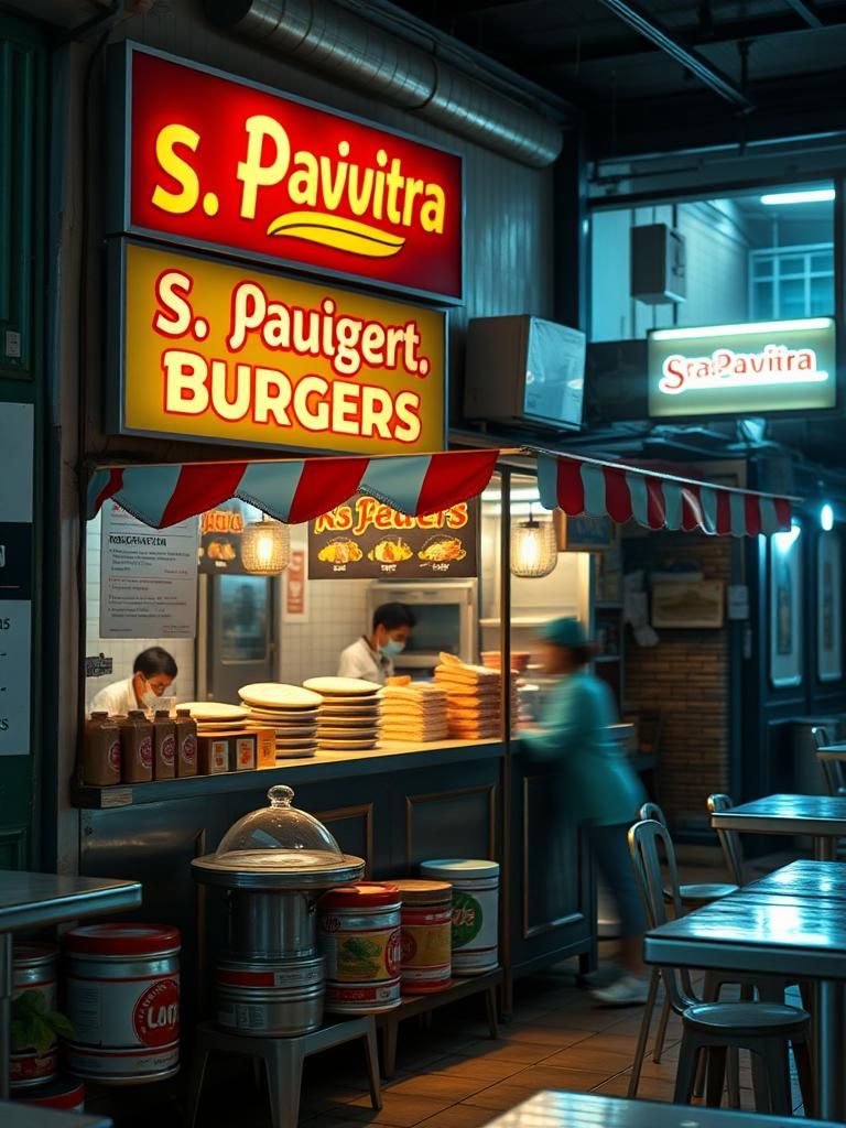 S.Pavitra Burger Stall 1 S.Pavitra Burger Stall