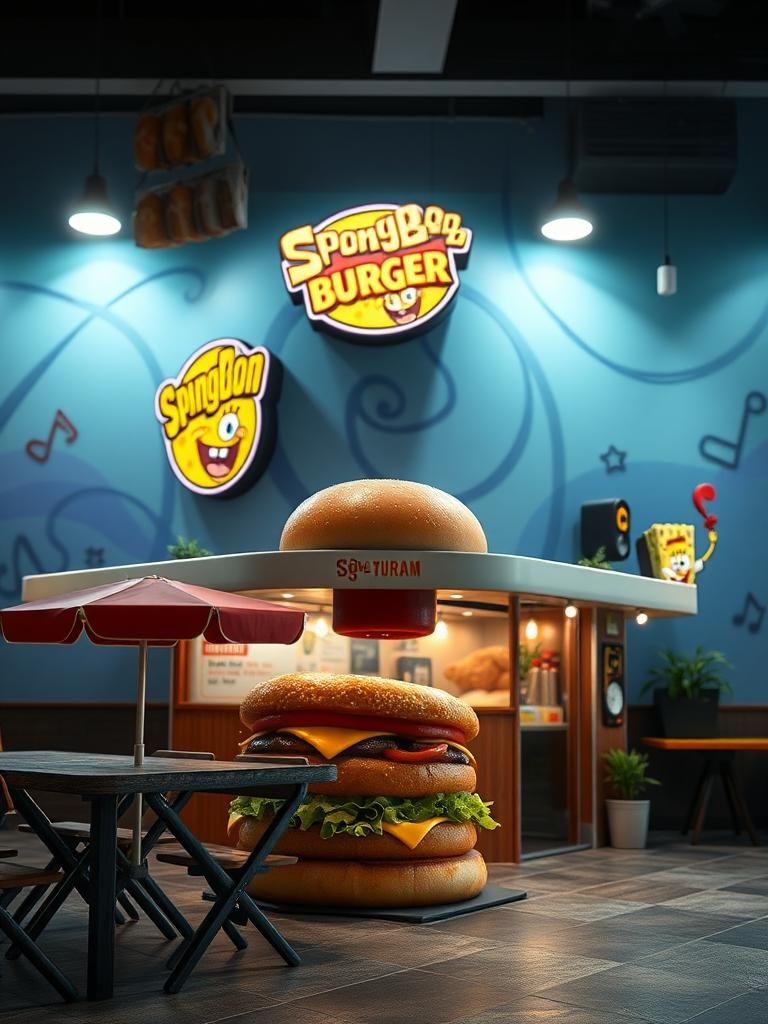 SpongeBob burger Sg Tiram