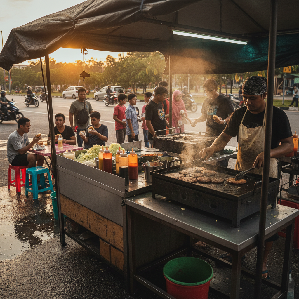 Syukor Burger Gong Kepas - Burger Sedap Terbaik