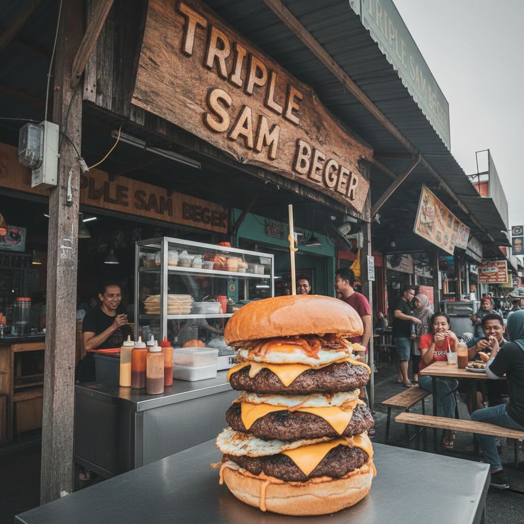 Triple Sam Beger 1 Triple Sam Burger Rasa Terbaik