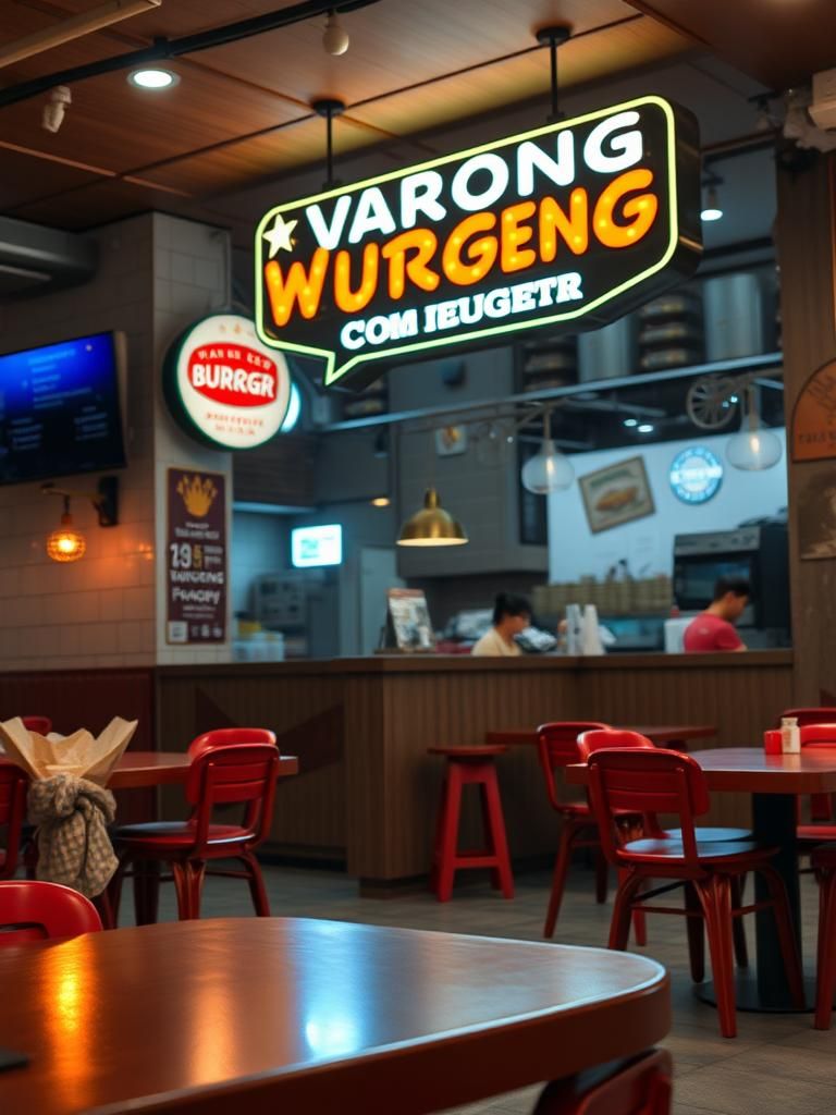 Warong Burger Leleh & Urutan Jari Jemari Kak Lily