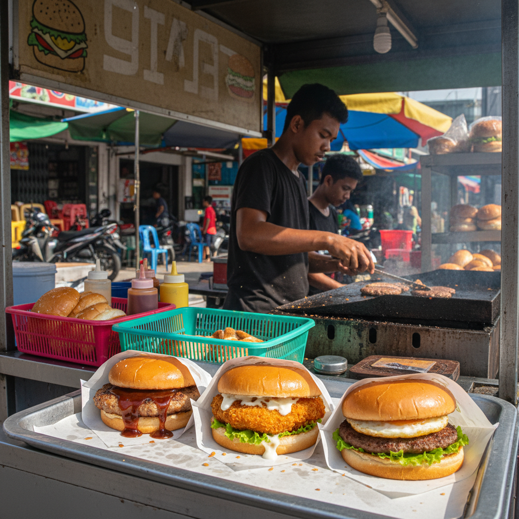 YDA Burger, Oblong & Zinger Burger 1 YDA Burger, Oblong & Zinger Burger Juicy