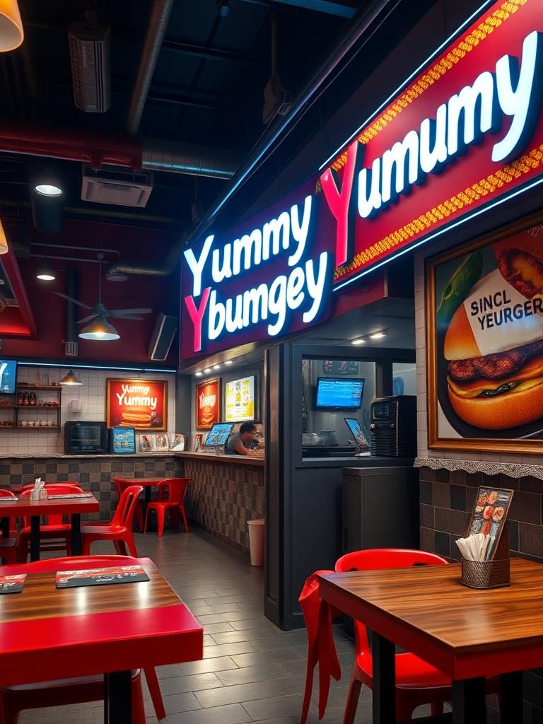 Yummy Yummy burger Sarikei