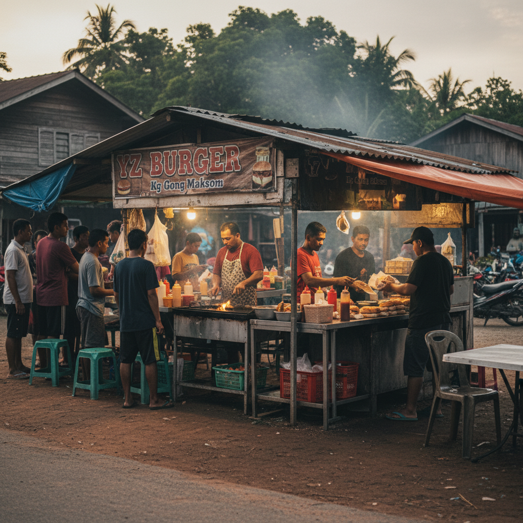 Yz Burger Kg Gong Maksom Alor Lintah