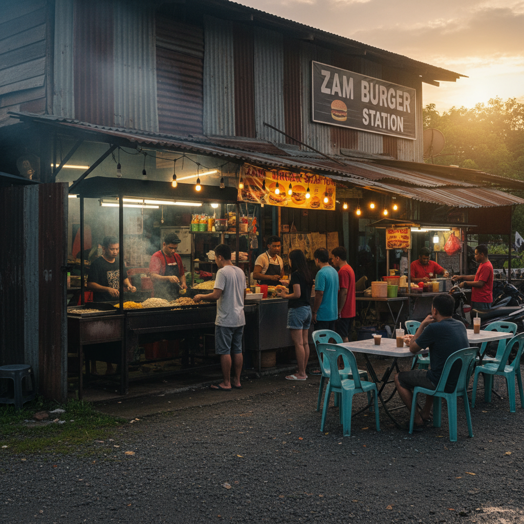 Zam burger Station 1 Zam Burger | Stesen Burger Terbaik