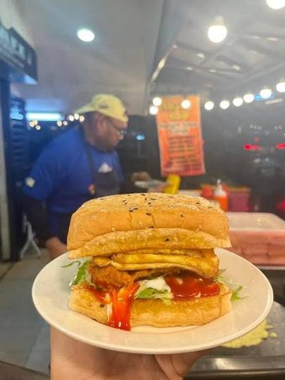 abang bob burger ayam crispy