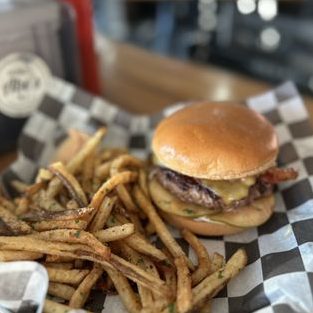 BURGER ABE E 1 burger abe e
