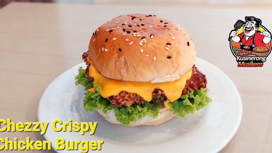 burger ayam crispy chezzy