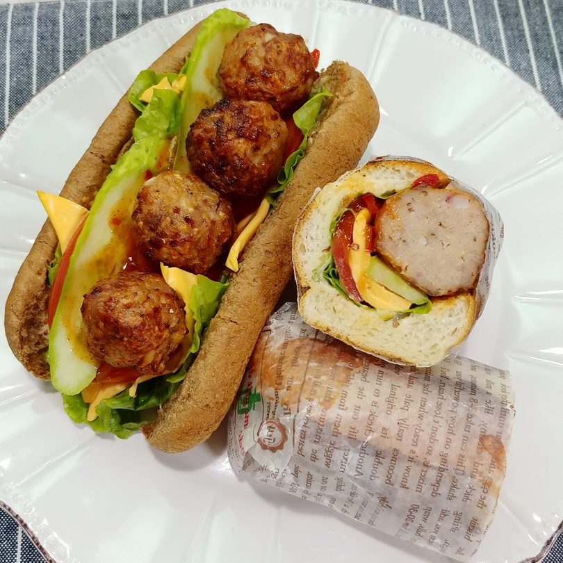 burger hot dog fish ball abc 1
