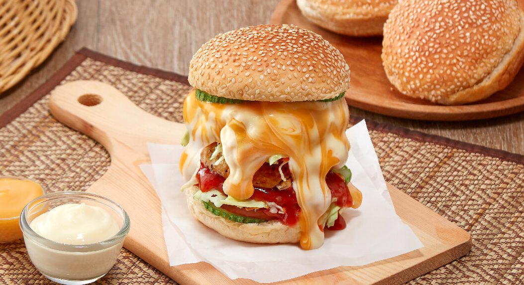 dlaman burger cheese leleh