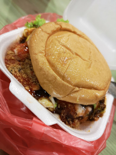 BURGER BERKACANG KAK CHOM-Best Tasted