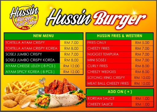 Hussin Burger & roti John - Ampang