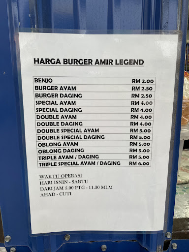 Kedai Amir Burger Legend Kedai Amir Burger Legend