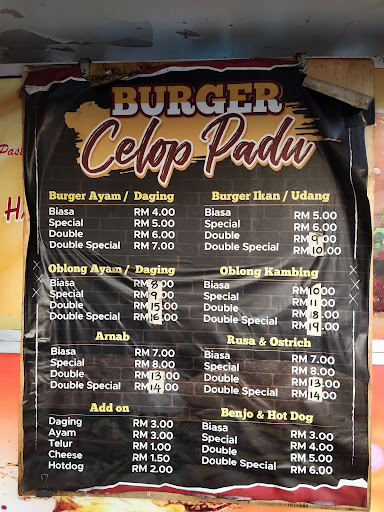 BURGER CELOP PADU BURGER CELOP PADU