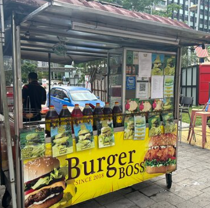 gerai burger ramly tangkak hawker stall