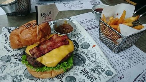 grill burger station