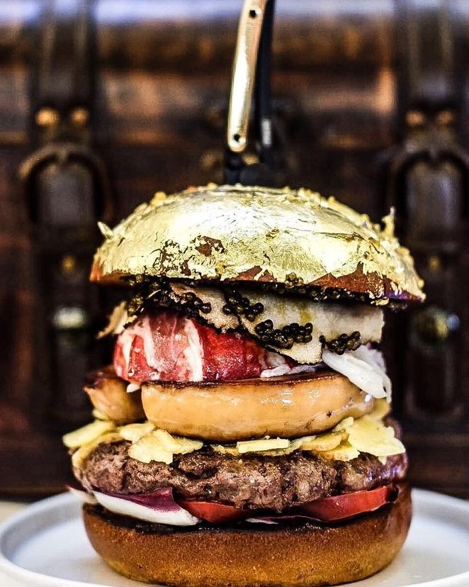 hipster gastronomy burger