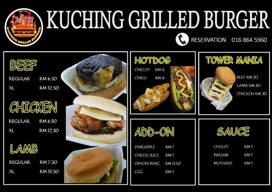kuching grilled burger batu3