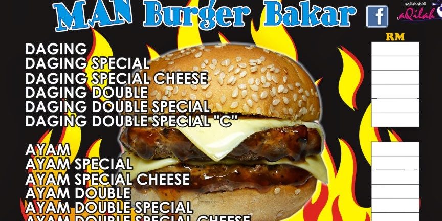 man burger bakar