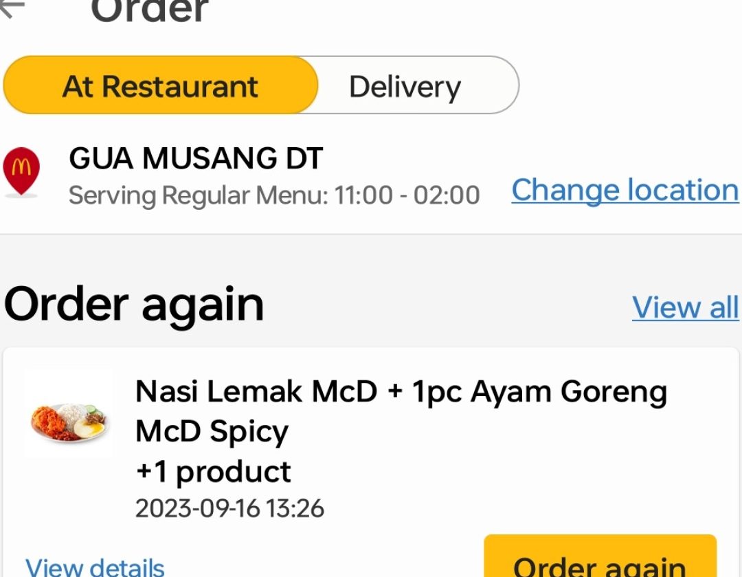 McDonald's Gua Musang DT 1 mcdonalds gua musang dt