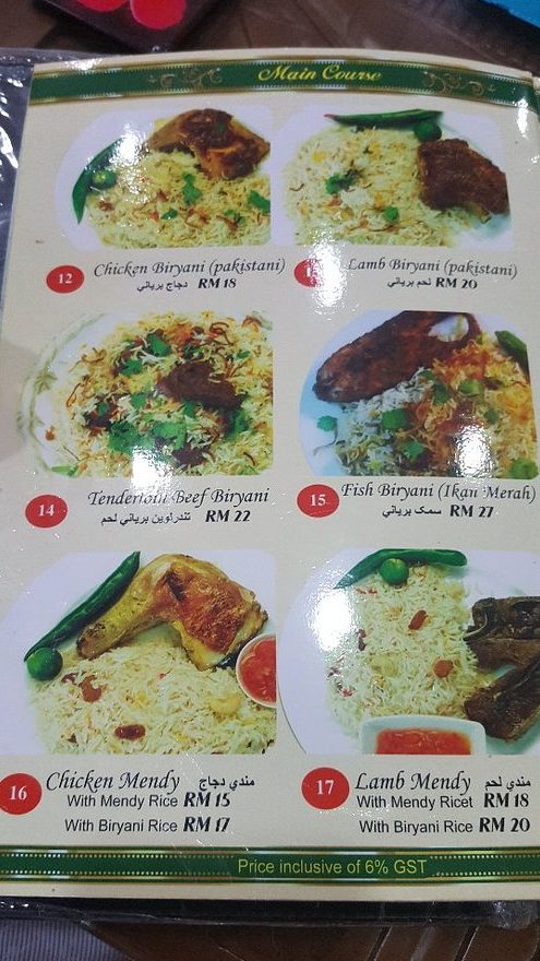 mr kabab biryani putrajaya