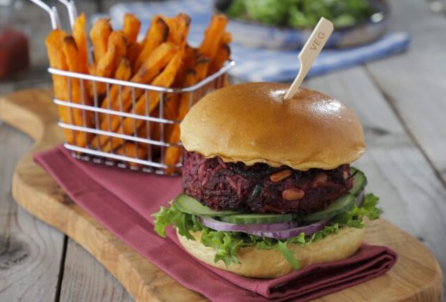 rainbow burger