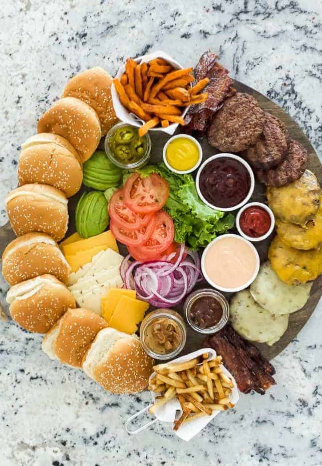 round d board burger