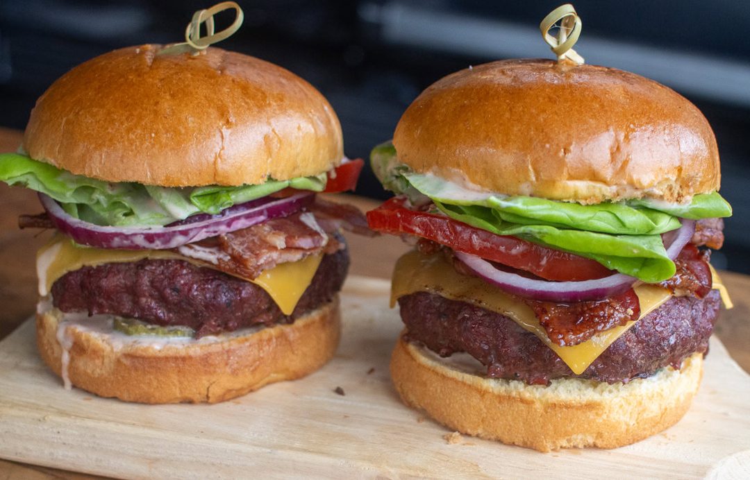 smoke grill burger stall