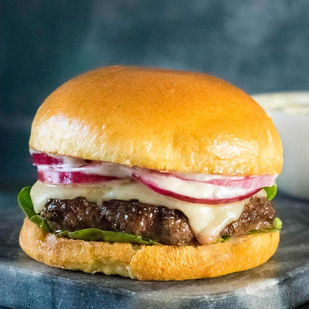 truffle signature burger and patty