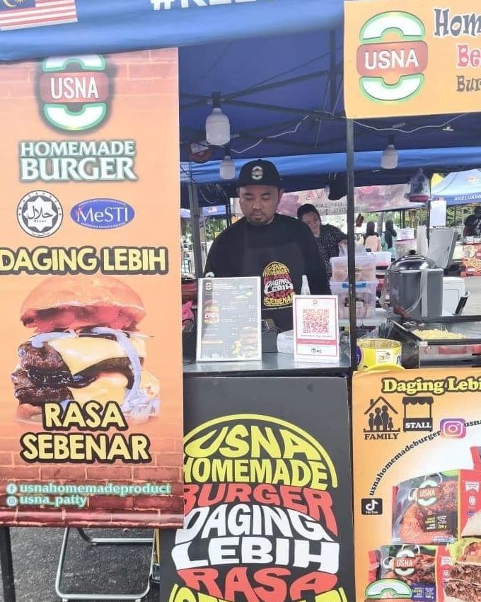 usna homemade burger stall