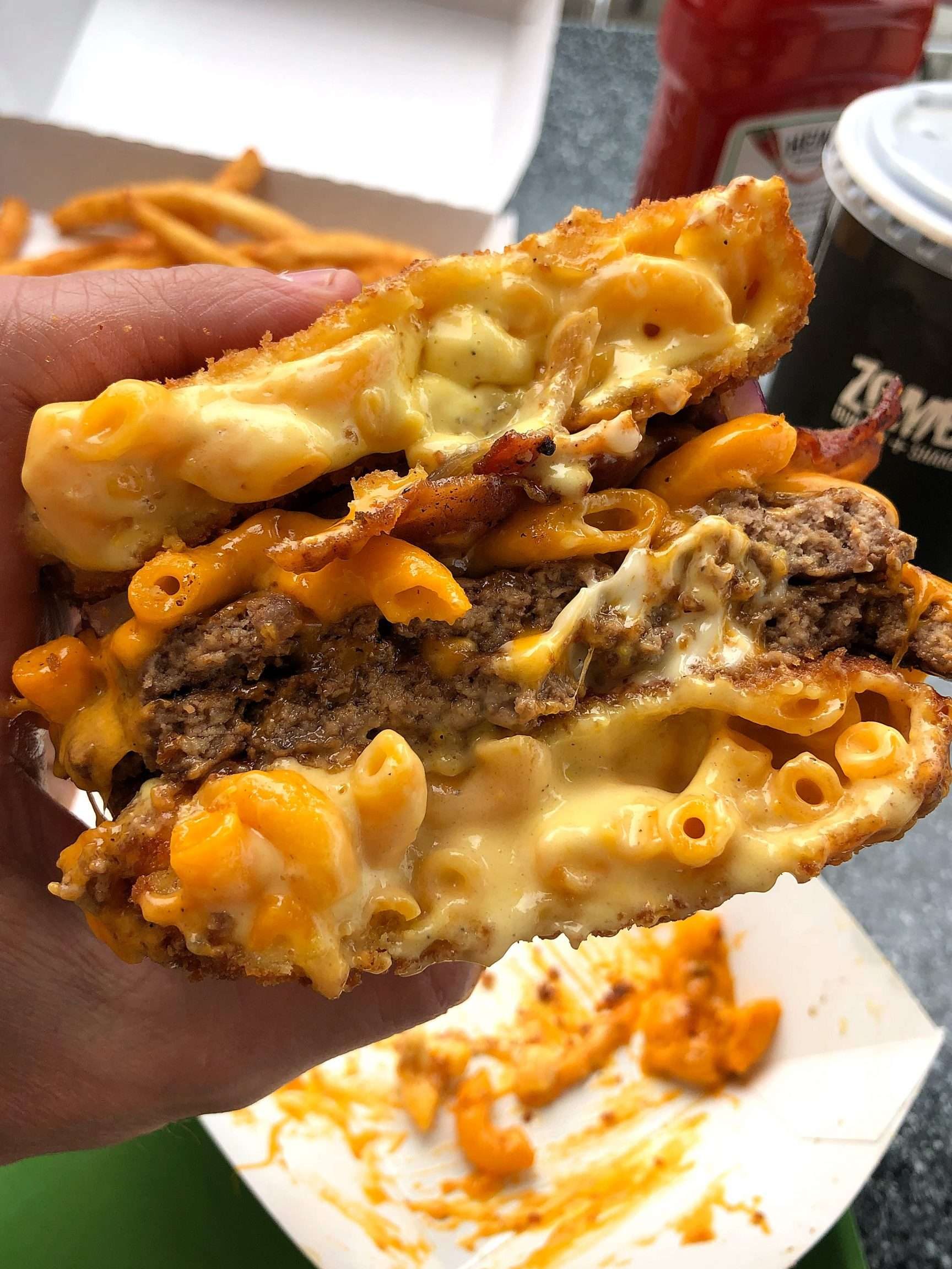 zombie burgermozarella cheese